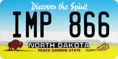 ND license plate IMP866