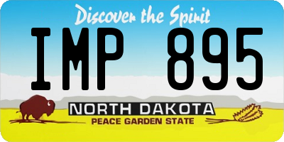 ND license plate IMP895