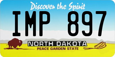 ND license plate IMP897
