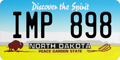 ND license plate IMP898