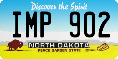 ND license plate IMP902