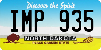 ND license plate IMP935