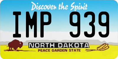 ND license plate IMP939