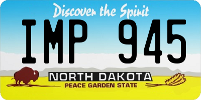 ND license plate IMP945