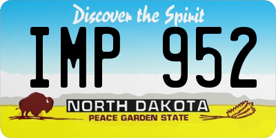 ND license plate IMP952