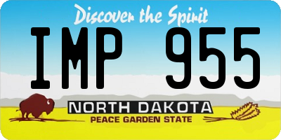 ND license plate IMP955