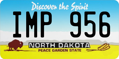 ND license plate IMP956