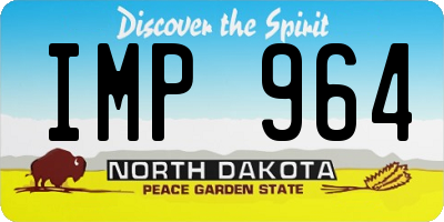 ND license plate IMP964