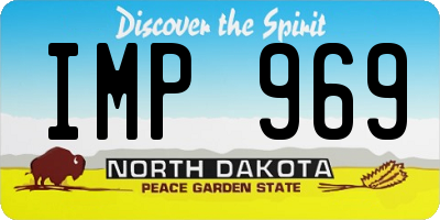 ND license plate IMP969