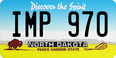 ND license plate IMP970