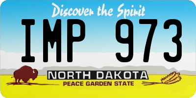 ND license plate IMP973