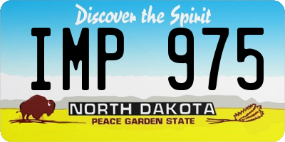 ND license plate IMP975