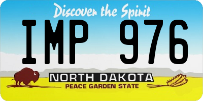 ND license plate IMP976