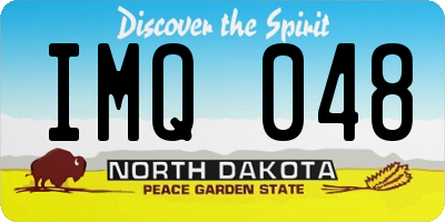 ND license plate IMQ048