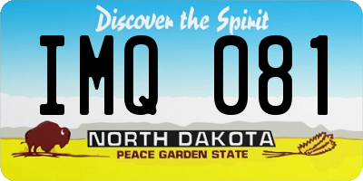 ND license plate IMQ081