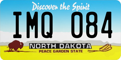 ND license plate IMQ084