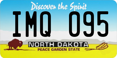 ND license plate IMQ095