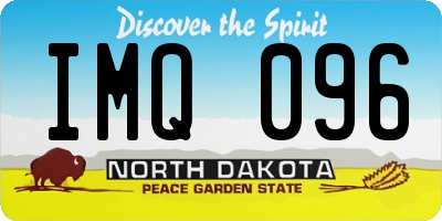 ND license plate IMQ096