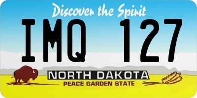 ND license plate IMQ127