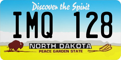 ND license plate IMQ128