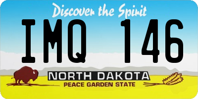 ND license plate IMQ146