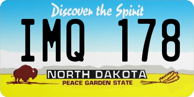 ND license plate IMQ178