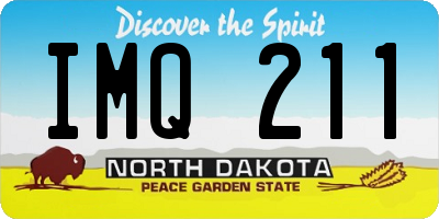 ND license plate IMQ211
