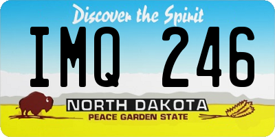 ND license plate IMQ246