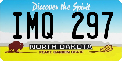 ND license plate IMQ297