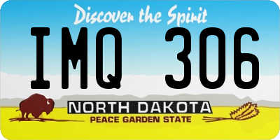 ND license plate IMQ306