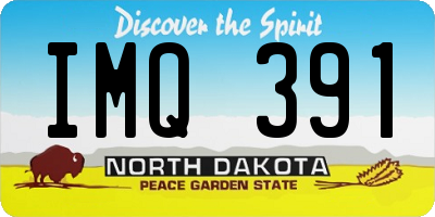 ND license plate IMQ391