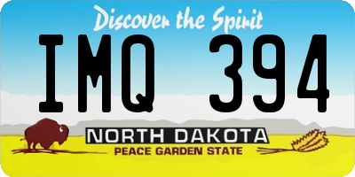 ND license plate IMQ394