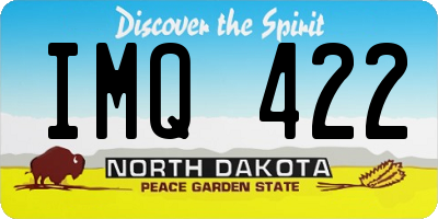 ND license plate IMQ422
