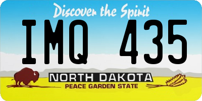 ND license plate IMQ435