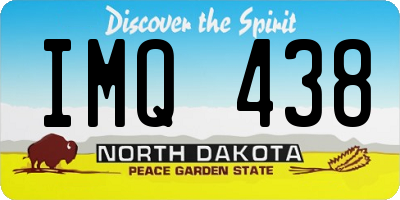ND license plate IMQ438