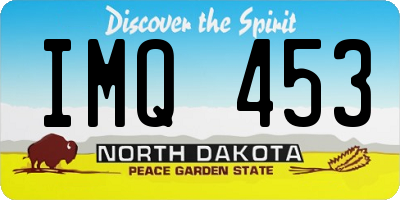 ND license plate IMQ453