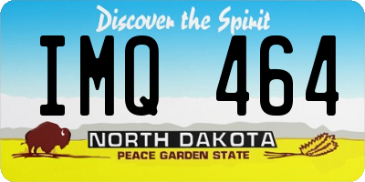 ND license plate IMQ464