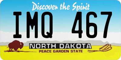ND license plate IMQ467