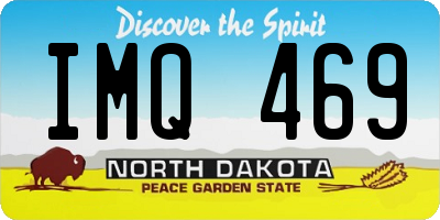 ND license plate IMQ469