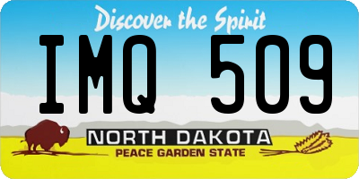 ND license plate IMQ509
