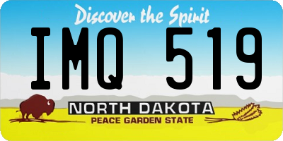 ND license plate IMQ519