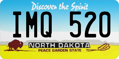 ND license plate IMQ520