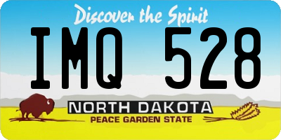 ND license plate IMQ528