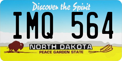 ND license plate IMQ564