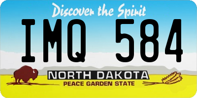 ND license plate IMQ584
