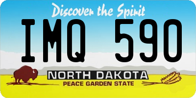 ND license plate IMQ590