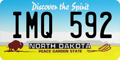 ND license plate IMQ592
