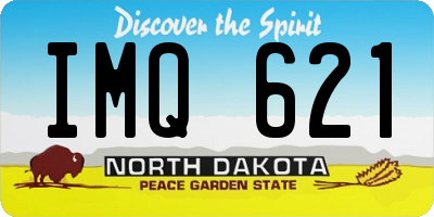 ND license plate IMQ621