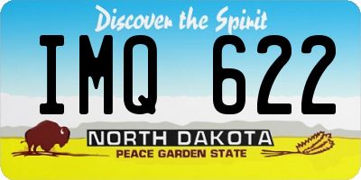 ND license plate IMQ622