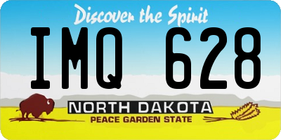 ND license plate IMQ628